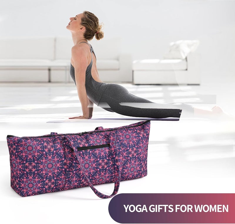 Boulder Bee | Yoga Mat Bag | Large Yoga Mat Carrier with Wet Pocket | Yoga Gifts | Gym Tote Bag for Women - Image 2